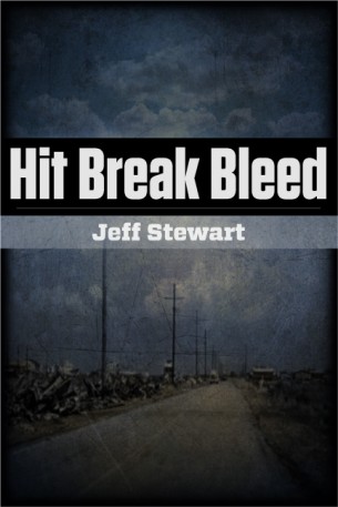 The cover of Hit Break Bleed was inspired by antique photo processes. Specifically hand tinted ambrotype on ruby glass. The cover image is a work of fiction and is made by traditional and digital means using Photoshop. It's true our site is rooted in non digital images but Photoshop is the glue that holds this image together. The book reads so fast and stories are both beautiful and brutal. I used a busted up face of  a street fighter for the color palette. I wanted to give the cover the look and feel of a bruise or a black eye on the mend.